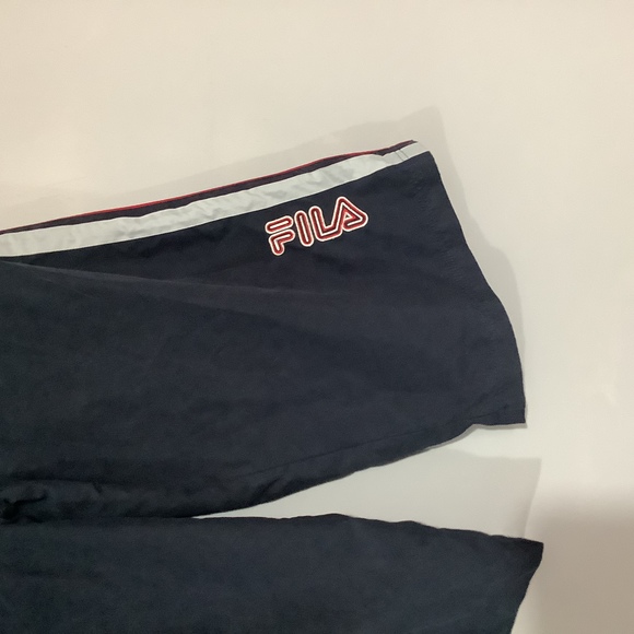 Retro Fila Cut Off Track Bottoms - Size M - Red, White & Blue - Classic - Picture 2 of 4